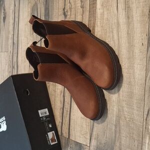 Sorel Boots Brown Leather  -Lennox Chelsea